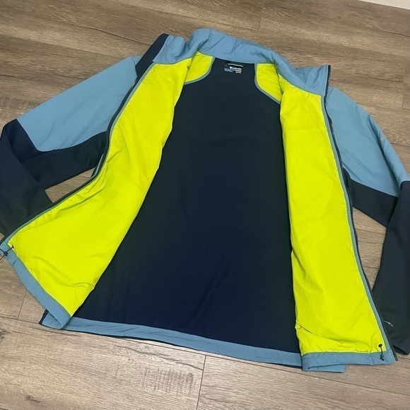 Columbia Titanium Men's Peak Pursuit Midlayer Hybrid Jacket Blue Navy Sz XXL - Picture 3 of 9